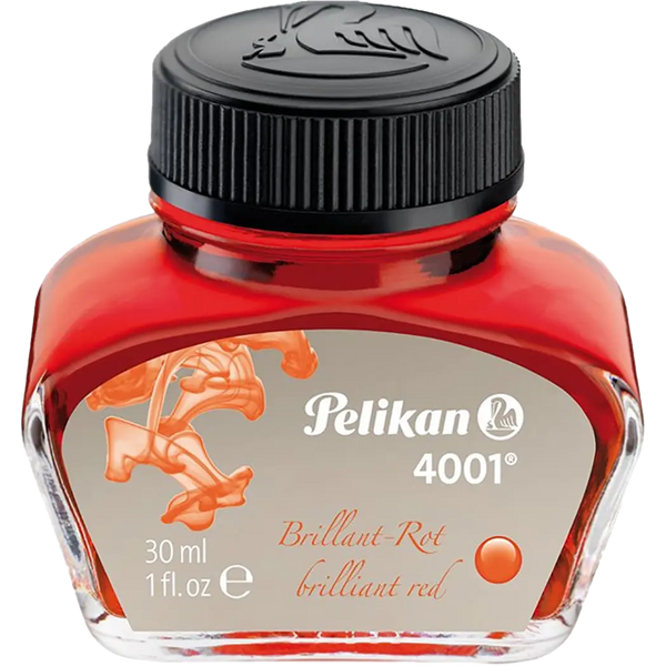 Pelikan 4001 Ink Bottle - Red - 30ml-Pen Boutique Ltd