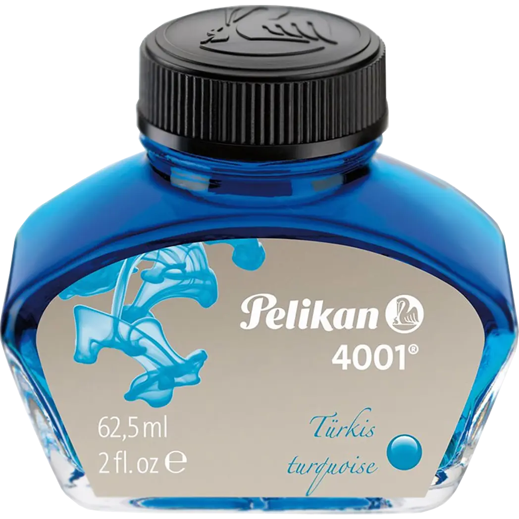 Pelikan 4001 Ink Bottle - Turquoise - 62.5ml-Pen Boutique Ltd