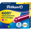Pelikan 4001 Ink Cartridges - TP6 Pink - Short-Pen Boutique Ltd