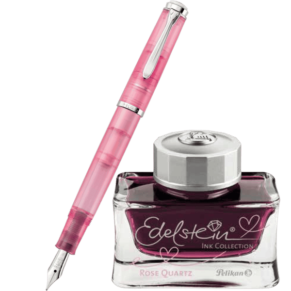 Pelikan Classic Gift Set - M205 Rose Quartz - Special Edition 2023-Pen Boutique Ltd