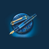 Pelikan Classic M200 Fountain Pen - Golden Lapis (Special US Edition)-Pen Boutique Ltd