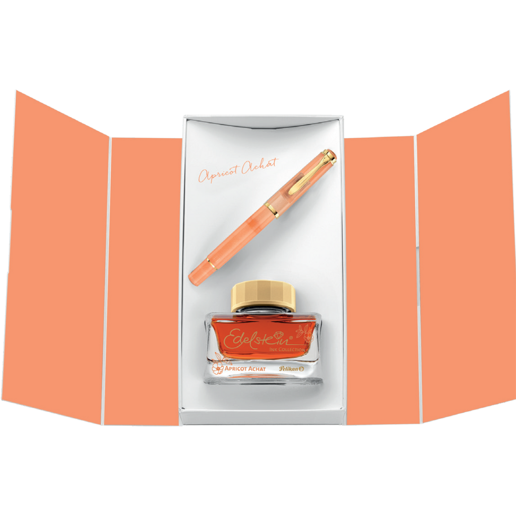 Pelikan Classic M200 Gift Set - Apricot Achat (Special Edition)-Pen Boutique Ltd