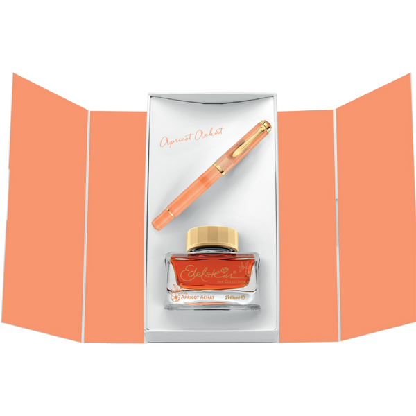 Pelikan Classic M200 Gift Set - Apricot Achat (Special Edition)-Pen Boutique Ltd