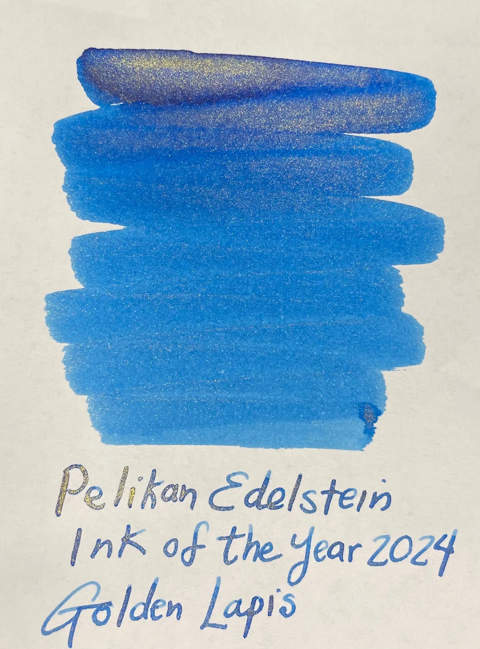 Pelikan Edelstein Ink Bottle - Golden Lapis - Ink Of The Year 2024 ...