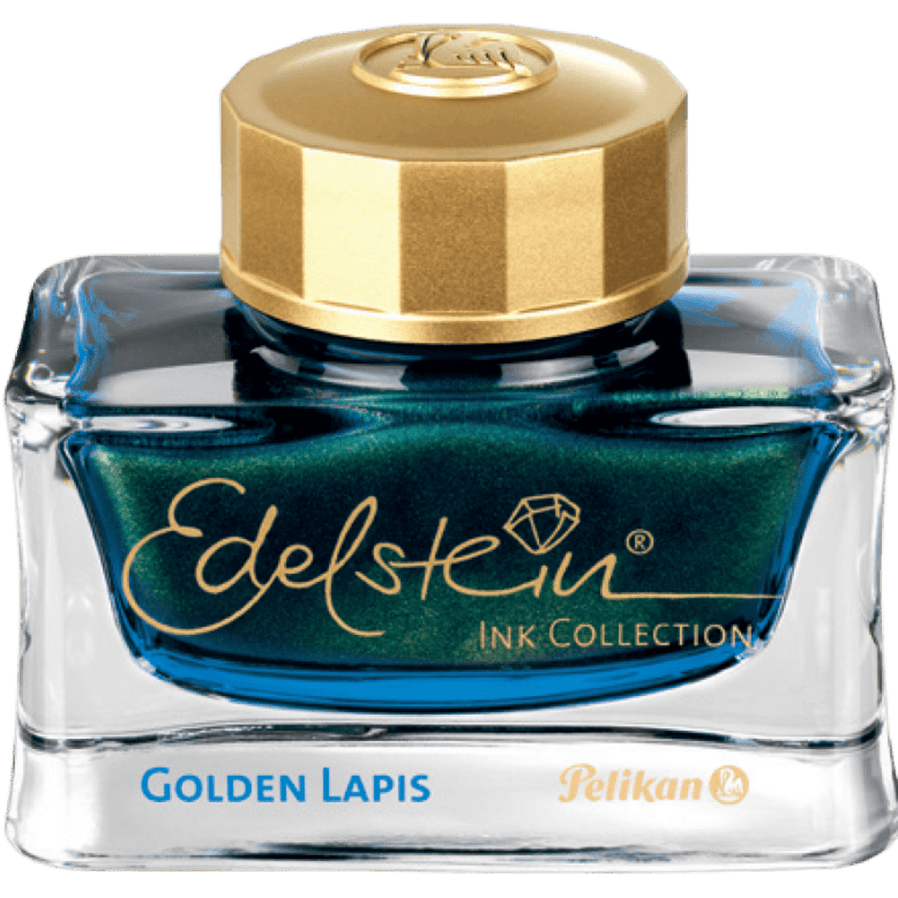 Pelikan Edelstein Ink Bottle - Golden Lapis - Ink Of The Year 2024