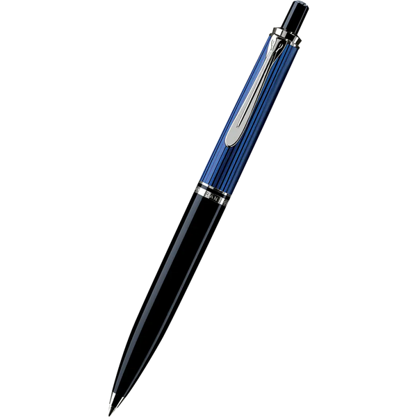 Pelikan Souveran Ballpoint Pen - K405 Black & Blue Stripe-Pen Boutique Ltd