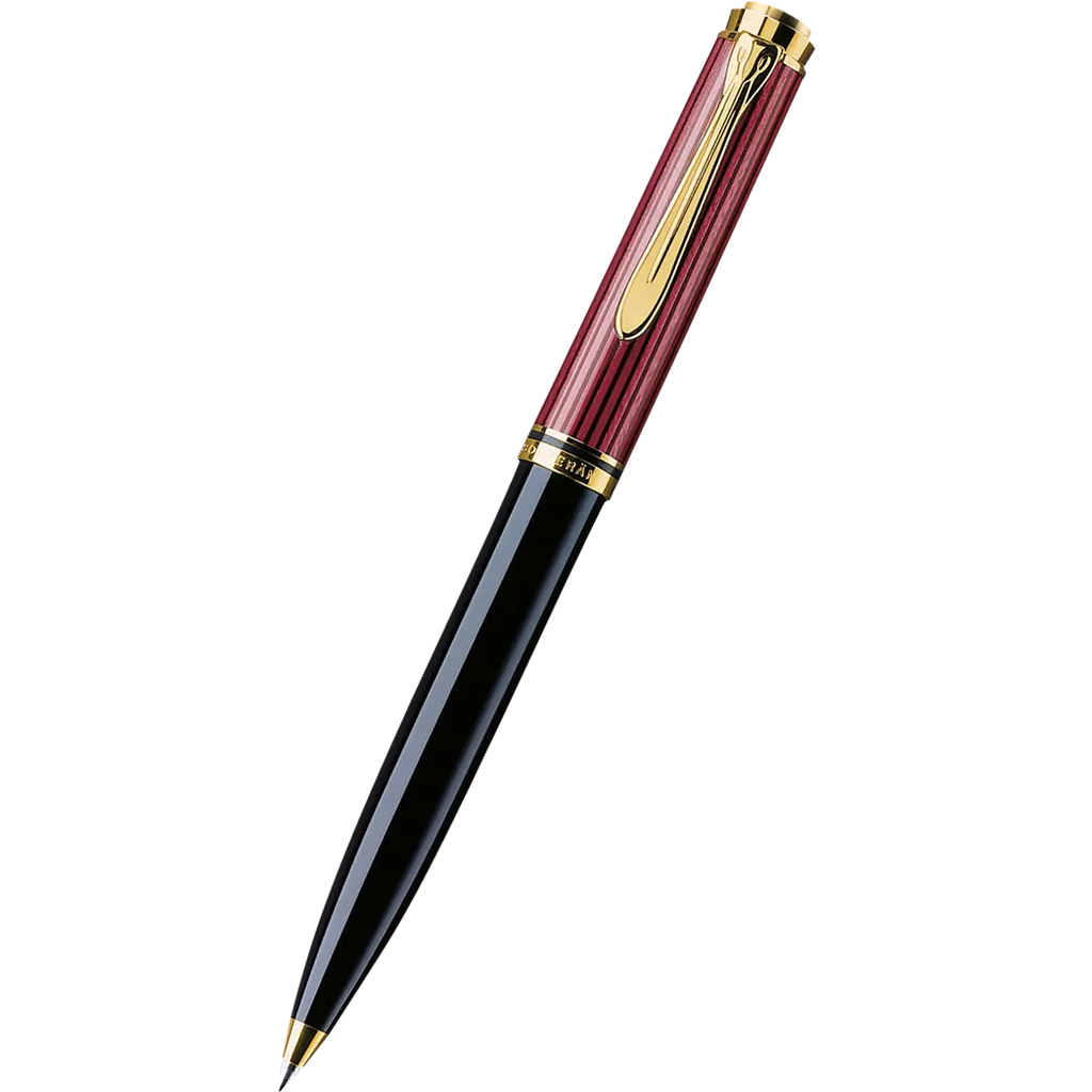 Pelikan Souveran Ballpoint Pen - K600 Black & Red Stripe-Pen Boutique Ltd