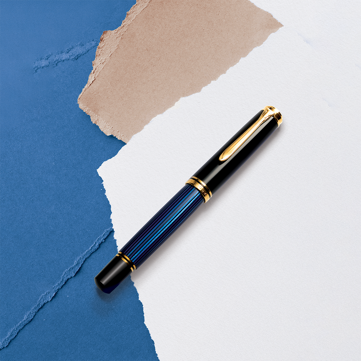 Pelikan Souveran Fountain Pen - M1000 Black & Blue
