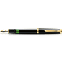 Stylo-Plume Pelikan Souverän M405 Noir/Bleu - Piston, Plume Or 14 Carats Rhodiée, Largeur F (Fine) - 8