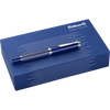 Pelikan Souveran Fountain Pen - M815 Metal Striped Blue (Special Edition)-Pen Boutique Ltd