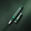 Pelikan Souveran Fountain Pen - M815 Metal Striped Green (Special Edition) - Pen Boutique Ltd