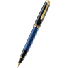 Pelikan Souveran Rollerball Pen - R400 Black & Blue Stripe-Pen Boutique Ltd