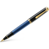 Pelikan Souveran Rollerball Pen - R400 Black & Blue Stripe-Pen Boutique Ltd