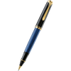 Pelikan Souveran Rollerball Pen - R800 Black & Blue Stripe-Pen Boutique Ltd