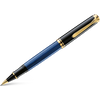 Pelikan Souveran Rollerball Pen - R800 Black & Blue Stripe-Pen Boutique Ltd