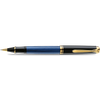Pelikan Souveran Rollerball Pen - R800 Black & Blue Stripe-Pen Boutique Ltd