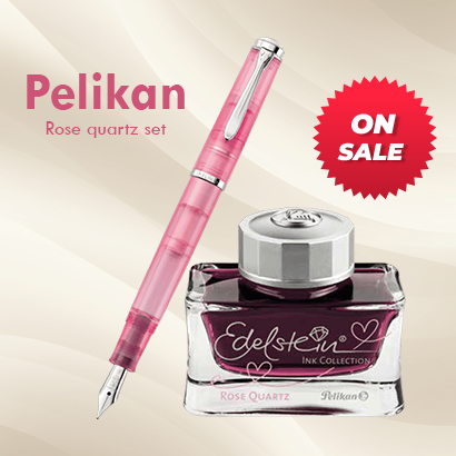 Pelikan rose quartz set