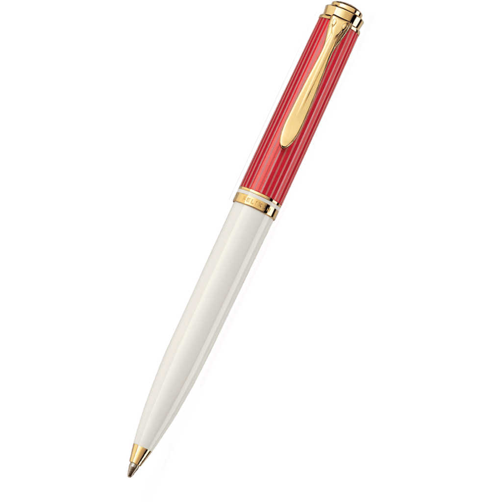 Pelikan Souveran Ballpoint Pen - K600 Red/White (Special Edition)-Pen Boutique Ltd