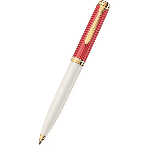 Pelikan Souveran Ballpoint Pen - K600 Red/White (Special Edition)-Pen Boutique Ltd