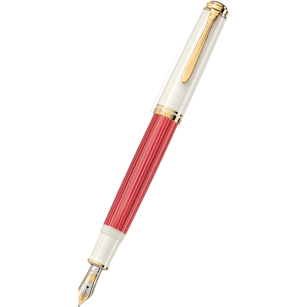Pelikan Souveran Fountain Pen - M600 Red/White (Special Edition)-Pen Boutique Ltd