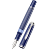 Pelikan Souveran Fountain Pen - M815 Metal Striped Blue (Special Edition)-Pen Boutique Ltd