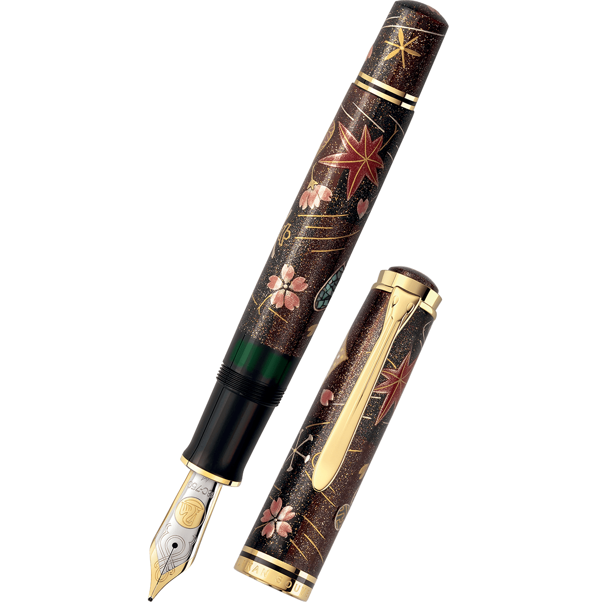 Pelikan Souveran M1000 Fountain Pen - Limited Edition - "Maki-e Four Seasons Lucky Charm"