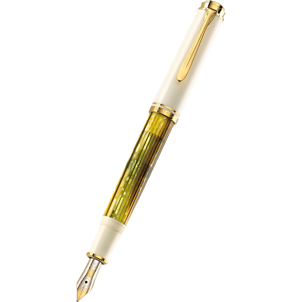 Pelikan Souveran M400 Fountain Pen - Tortoiseshell-White-Pen Boutique Ltd