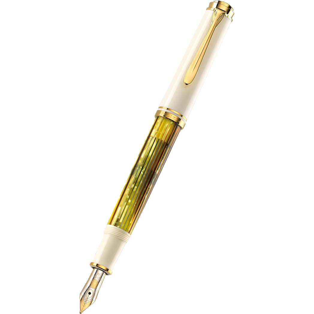 Pelikan Souveran M400 Fountain Pen - Tortoiseshell-White-Pen Boutique Ltd