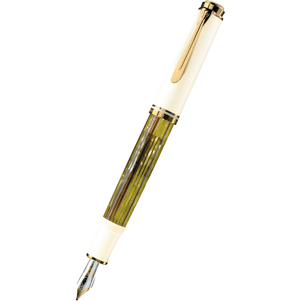 Pelikan Souveran M400 Fountain Pen - Tortoiseshell-White-Pen Boutique Ltd