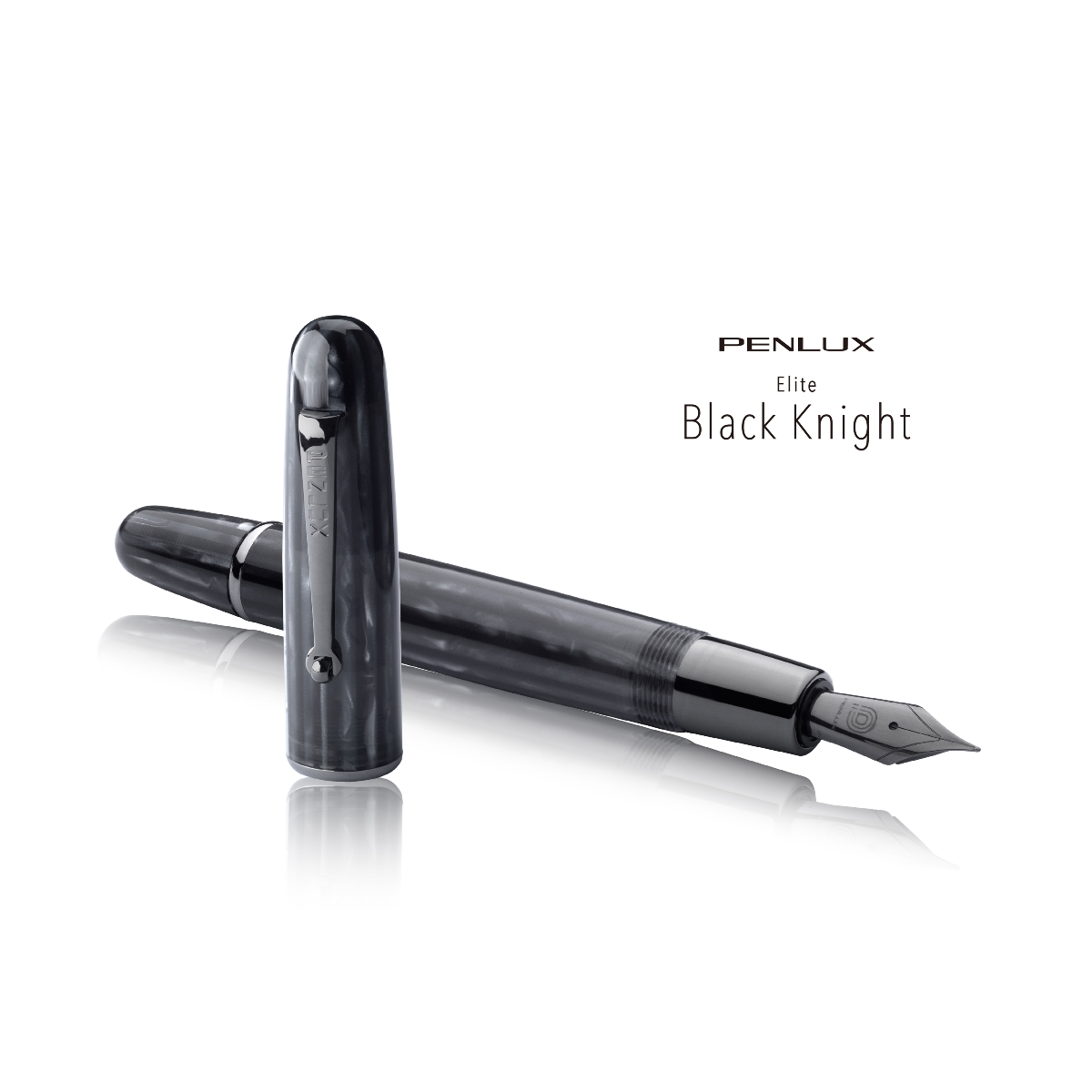 Penlux Elite Fountain Pen - Black Knight