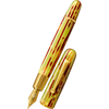 Penlux Elite Emperor Fountain Pen - Yellow/Brown - Gold Trim-Pen Boutique Ltd