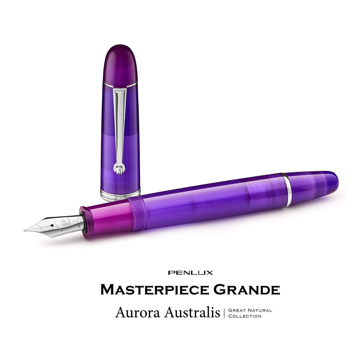 Penlux Masterpiece Grande Fountain Pen - Aurora Australis-Pen Boutique Ltd