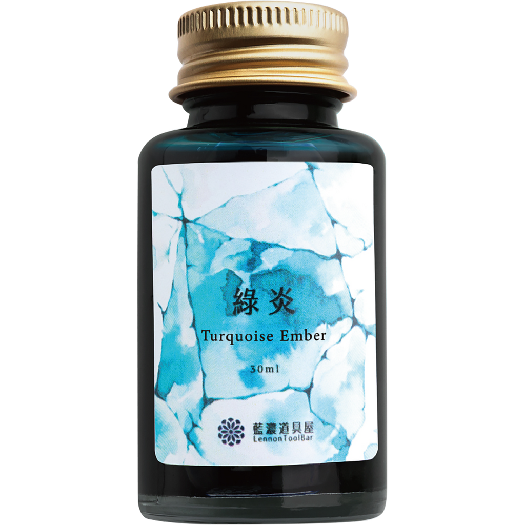 Penlux x LennonToolBar Ink Bottle - Turquoise Ember - 30ml