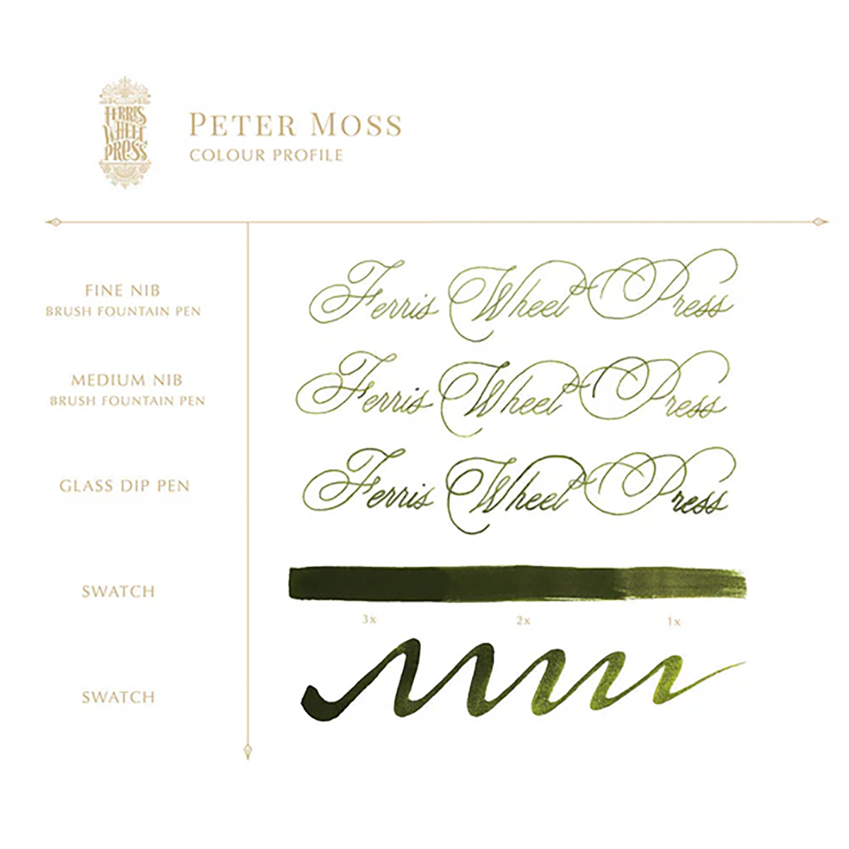 Ferris Wheel Press Ink Bottle - Peter Moss - 38ml-Pen Boutique Ltd