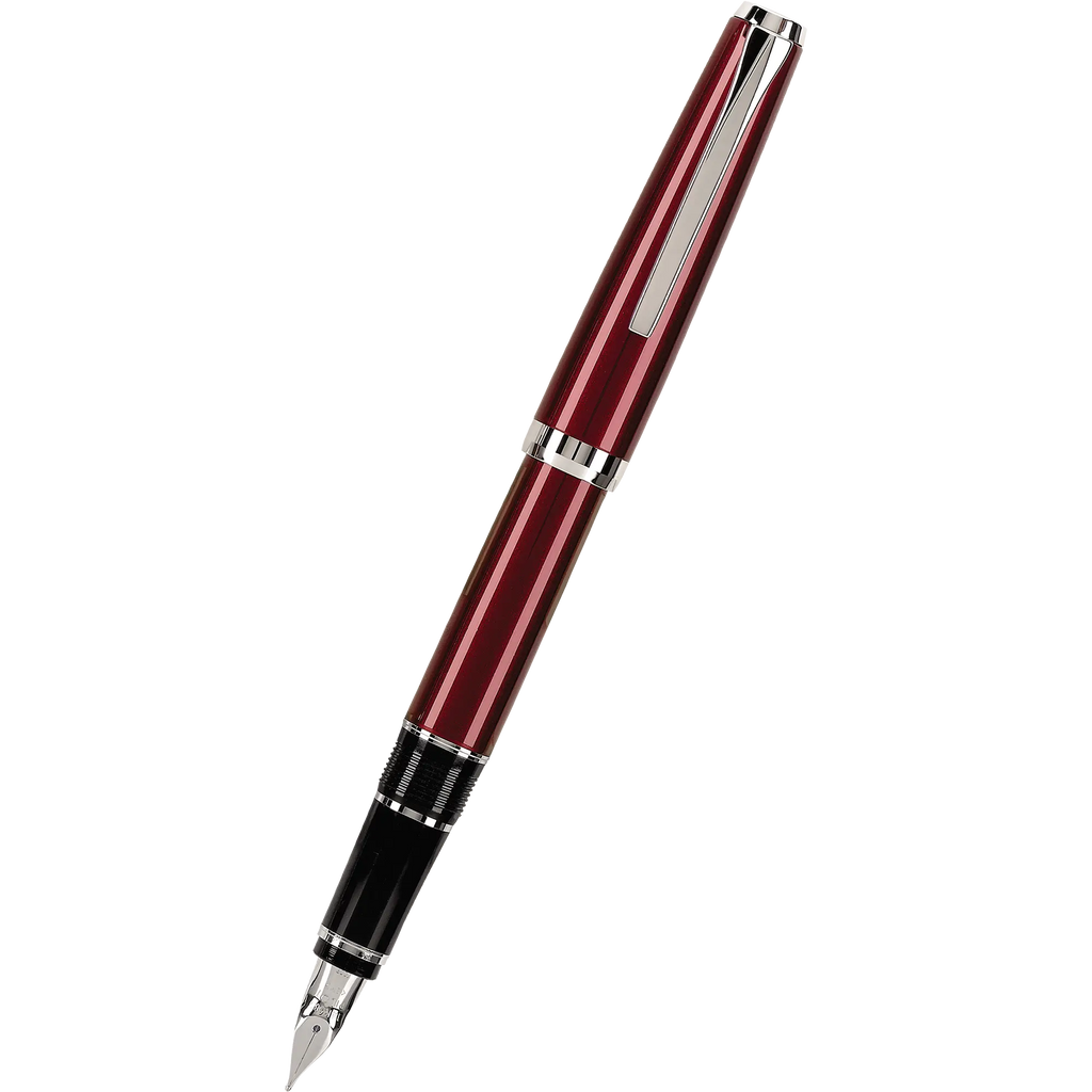 Pilot Falcon 2 Fountain Pen - Metal Burgundy-Pen Boutique Ltd