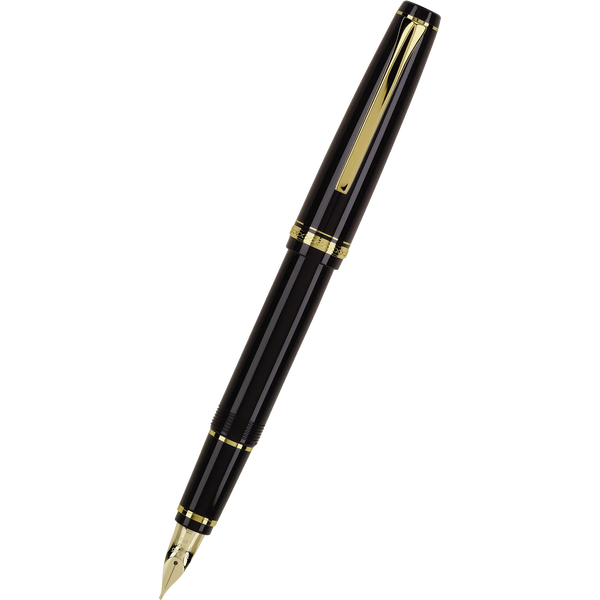 Pilot Falcon Fountain Pen - Black - Gold Trim