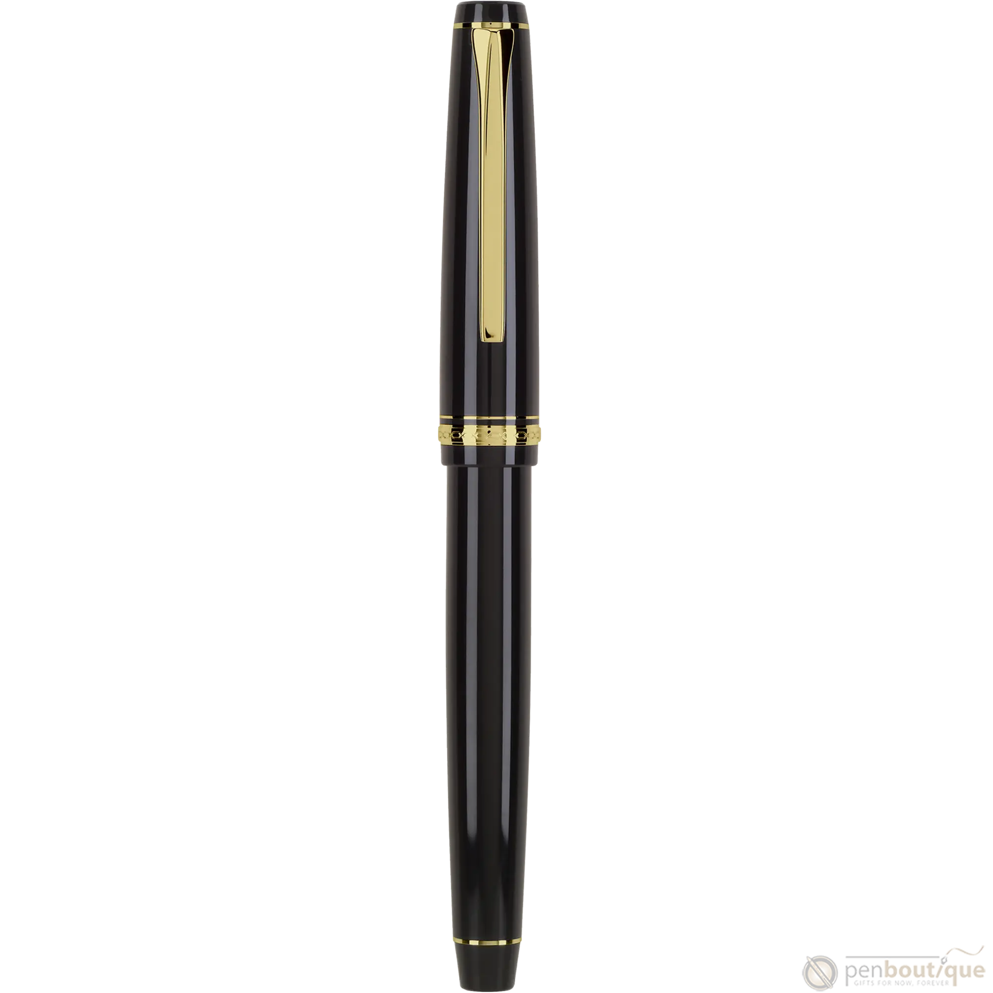 Pilot Falcon Fountain Pen - Black - Gold Trim-Pen Boutique Ltd