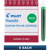 Pilot Fountain Pen Ink Cartridges - Green-Pen Boutique Ltd