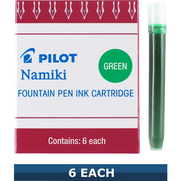 Pilot Fountain Pen Ink Cartridges - Green-Pen Boutique Ltd