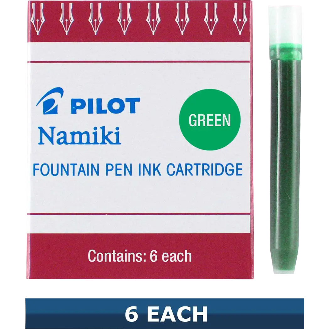Pilot Fountain Pen Ink Cartridges - Green-Pen Boutique Ltd