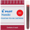 Pilot Fountain Pen Ink Cartridges - Red-Pen Boutique Ltd