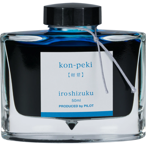 Pilot Iroshizuku Deep Cerulean Blue (Kon-peki) Fountain Pen Ink Bottle-Pen Boutique Ltd