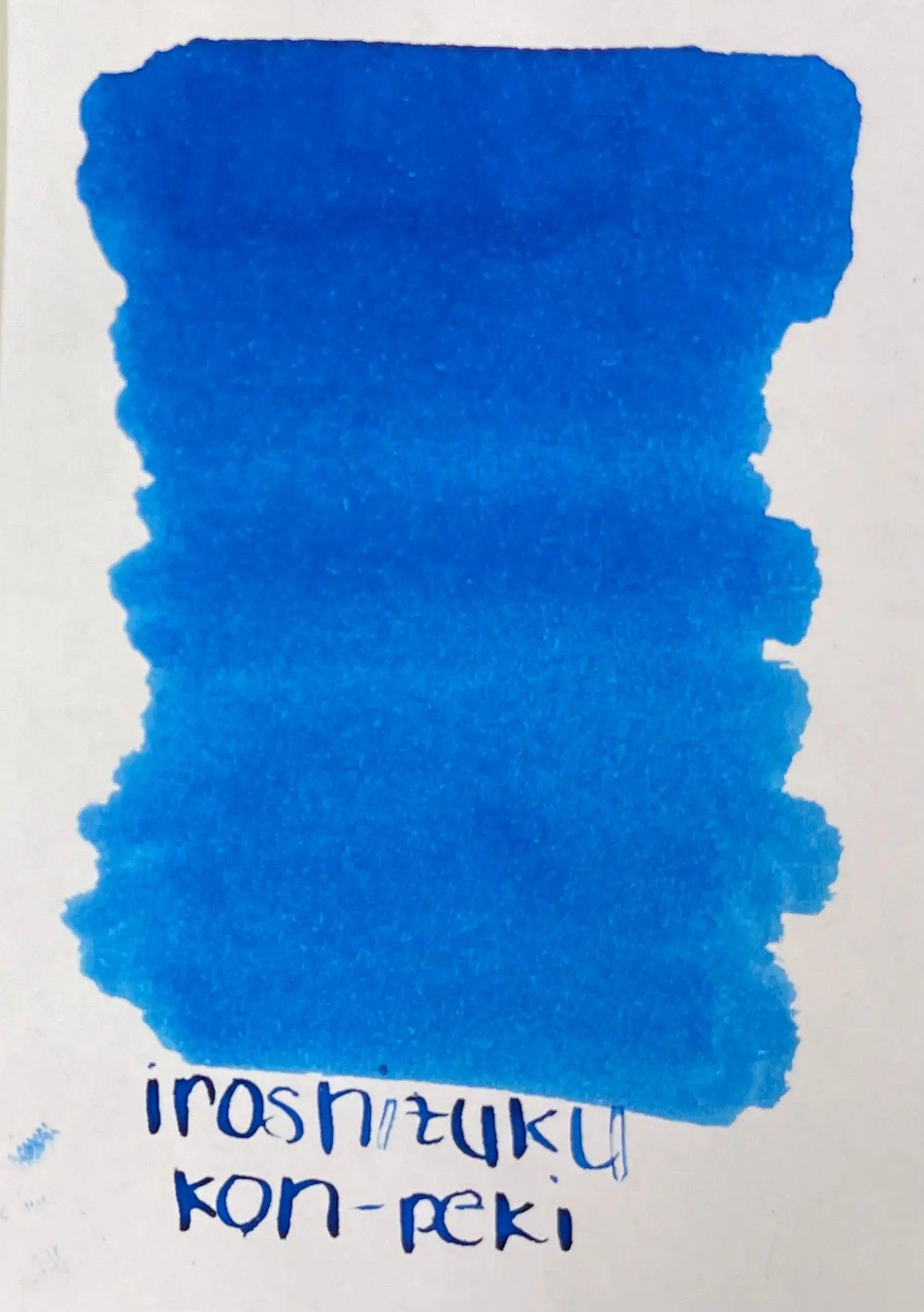 Pilot Iroshizuku Deep Cerulean Blue (Kon-peki) Fountain Pen Ink Bottle-Pen Boutique Ltd