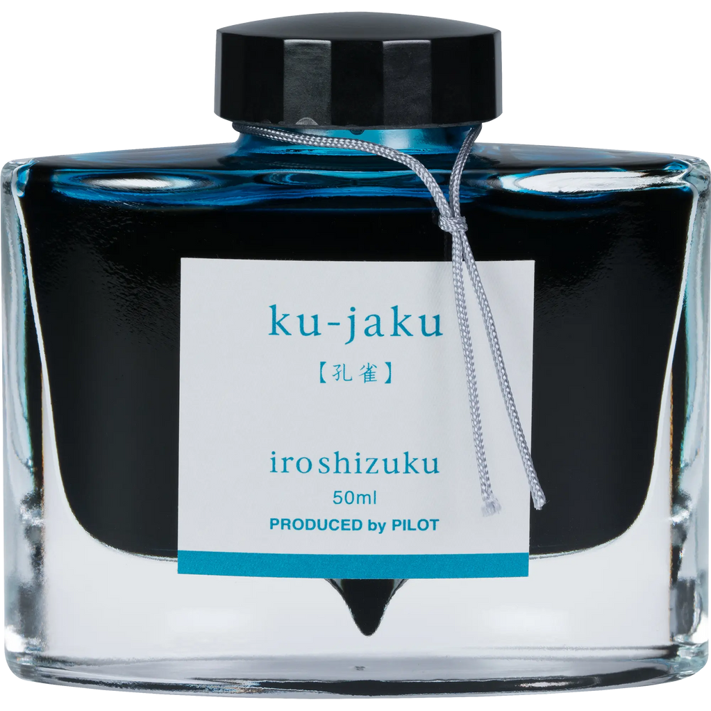 Pilot Iroshizuku Peacock (Ku-jaku) Fountain Pen Ink Bottle-Pen Boutique Ltd