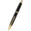 Pilot Vanishing Point Fountain Pen - Black - Gold Trim-Pen Boutique Ltd