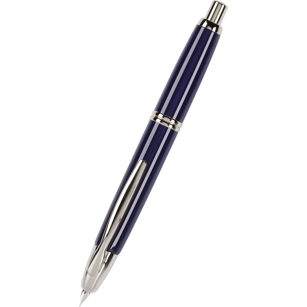 Pilot Vanishing Point Fountain Pen - Blue - Rhodium Trim-Pen Boutique Ltd