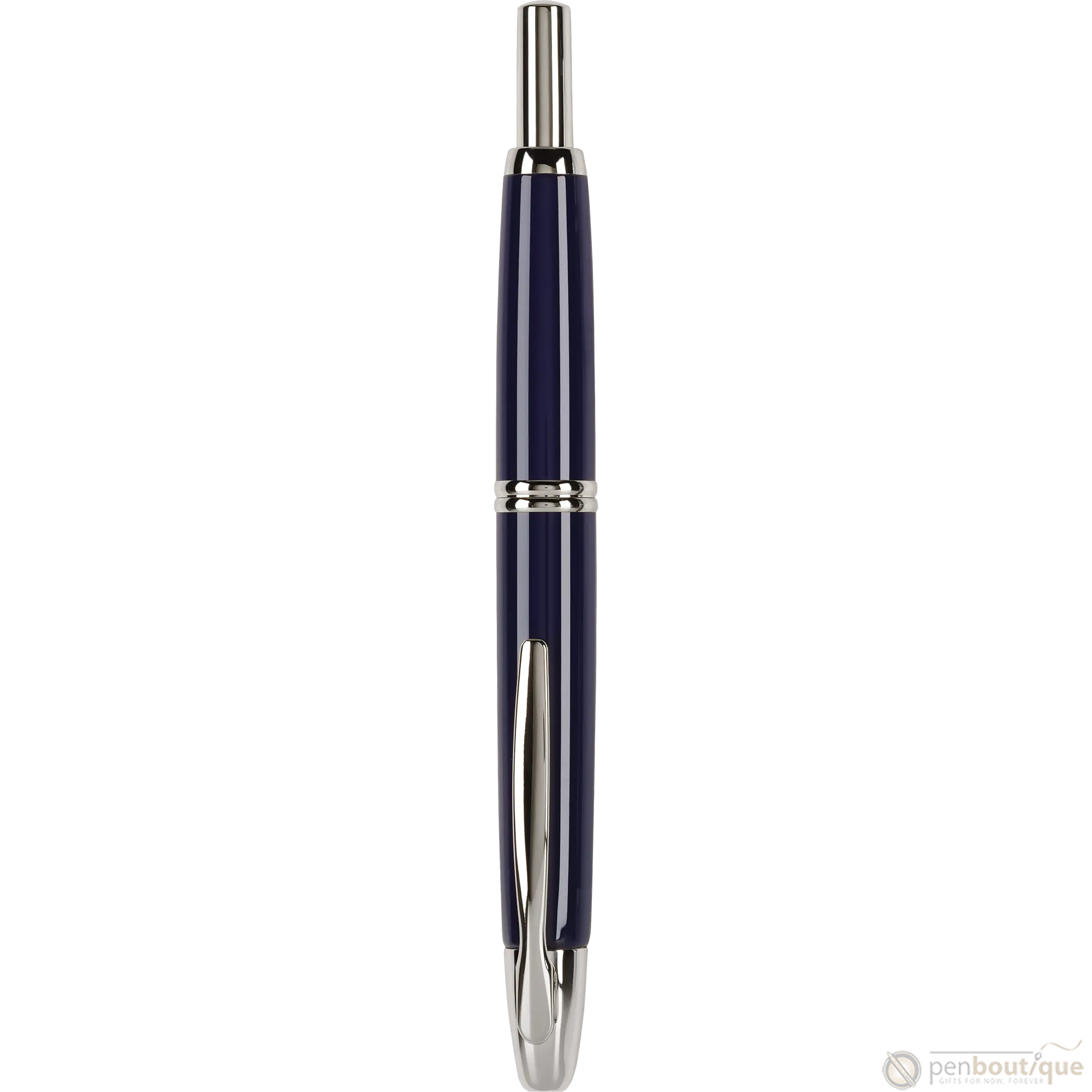 Pilot Vanishing Point Fountain Pen - Blue - Rhodium Trim-Pen Boutique Ltd