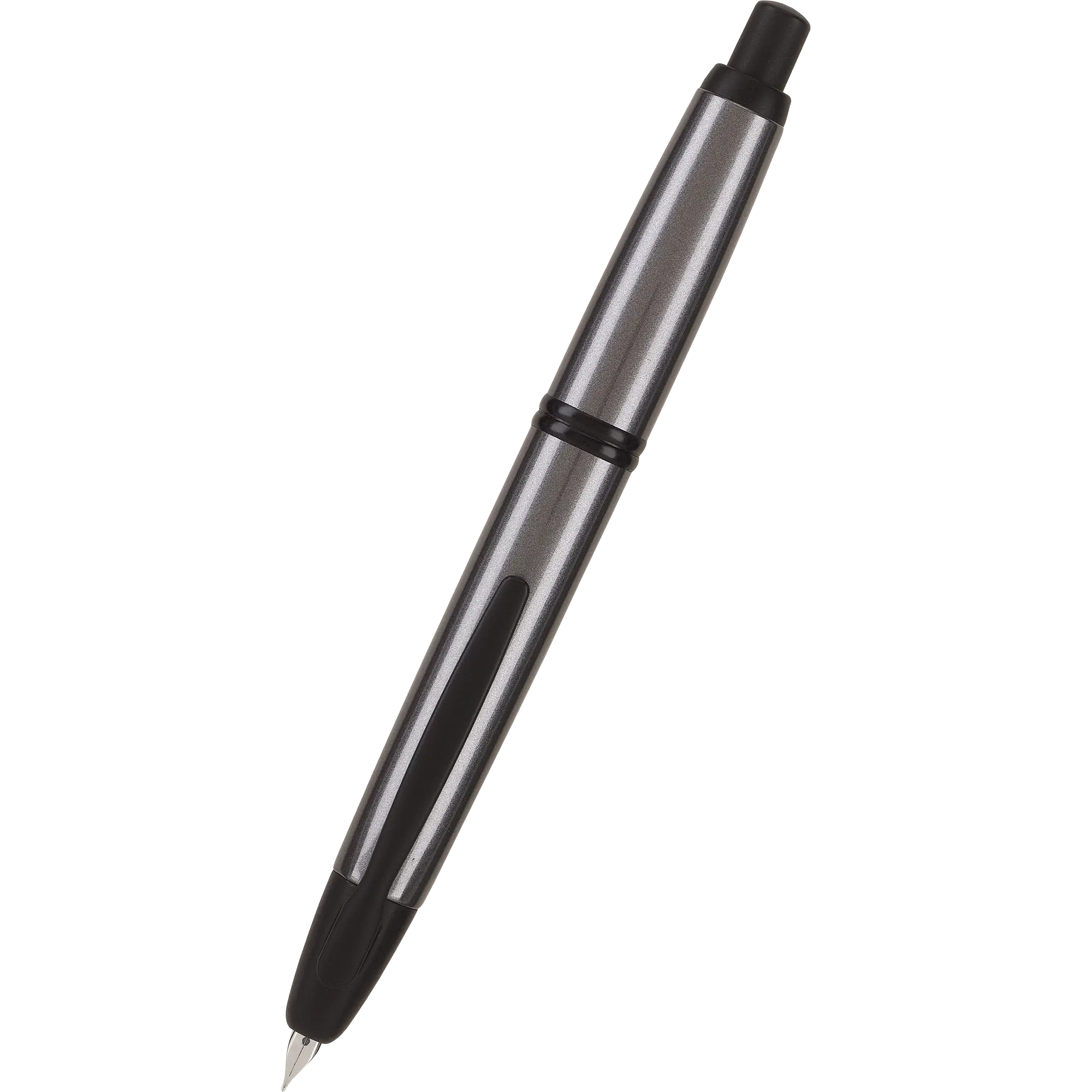 Pilot Vanishing Point Fountain Pen - Gunmetal Gray - Matte Black Trim-Pen Boutique Ltd