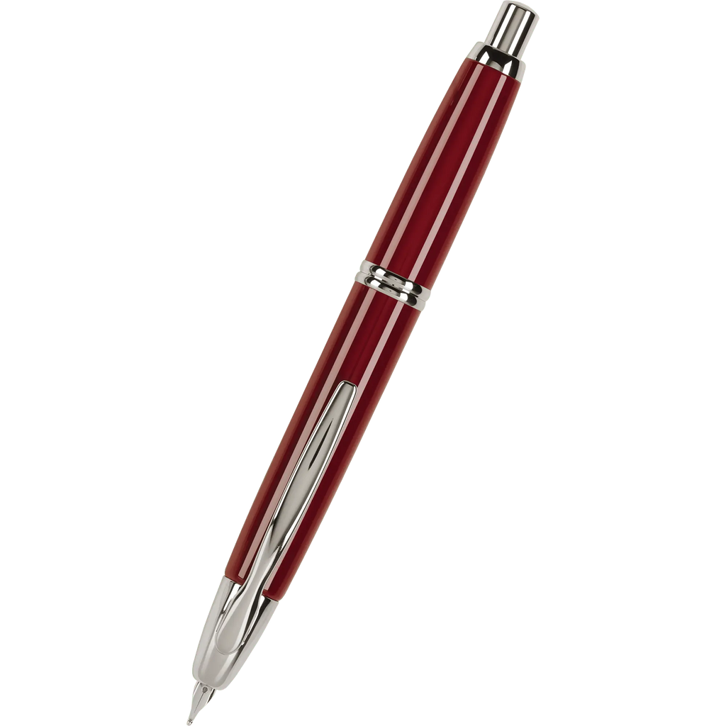 Pilot Vanishing Point Fountain Pen - Red - Rhodium Trim-Pen Boutique Ltd