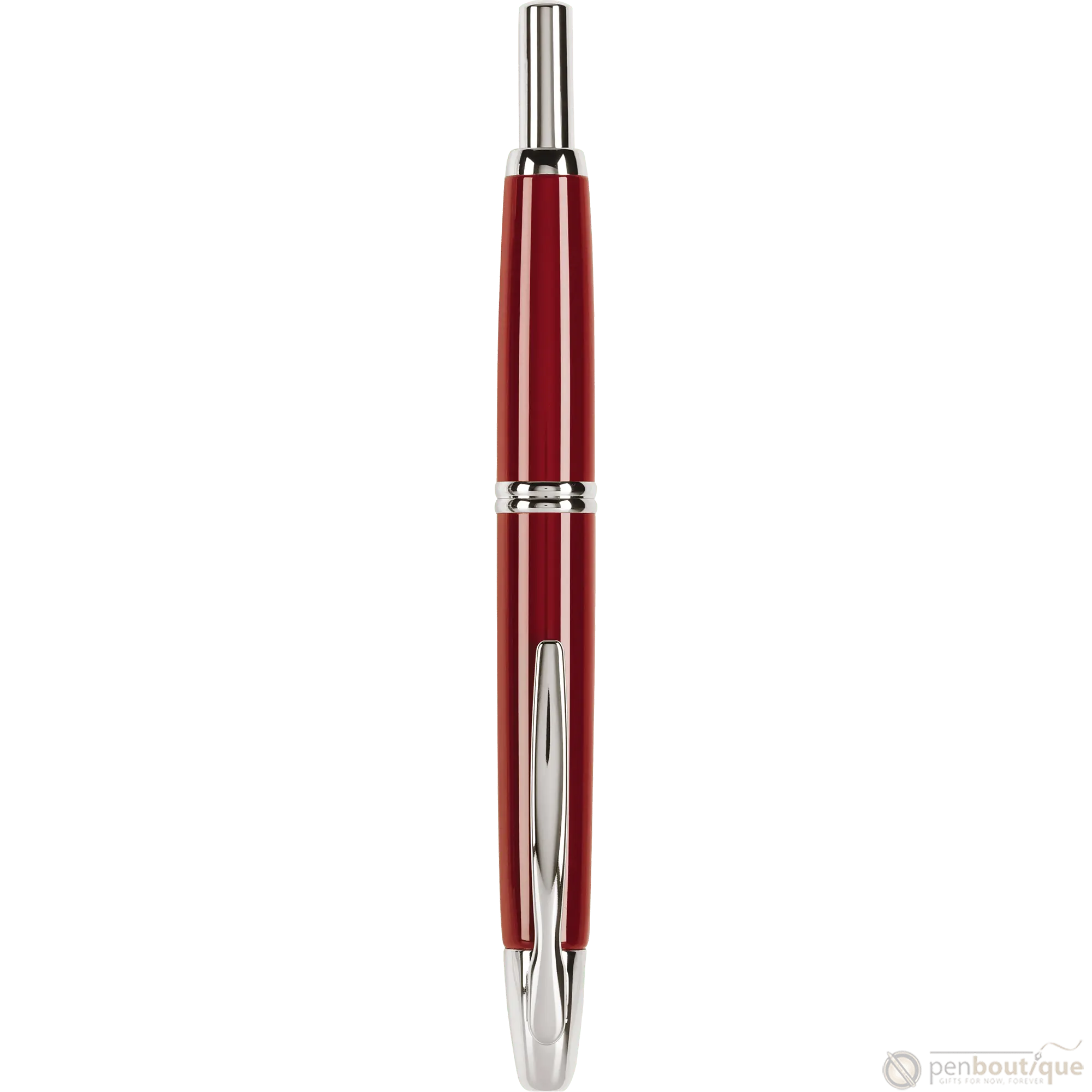 Pilot Vanishing Point Fountain Pen - Red - Rhodium Trim-Pen Boutique Ltd